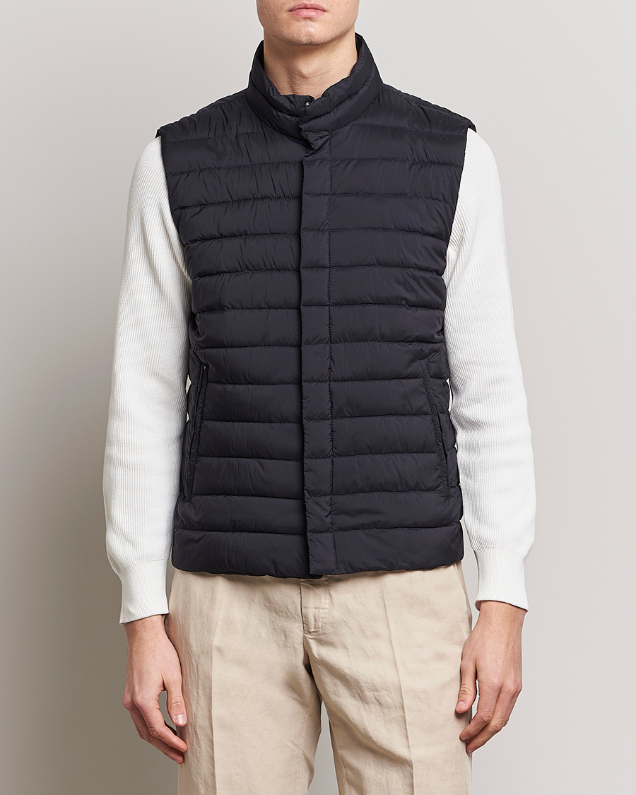 Homme | Gilets | Herno | Nuage Matt Nylon Vest Midnight