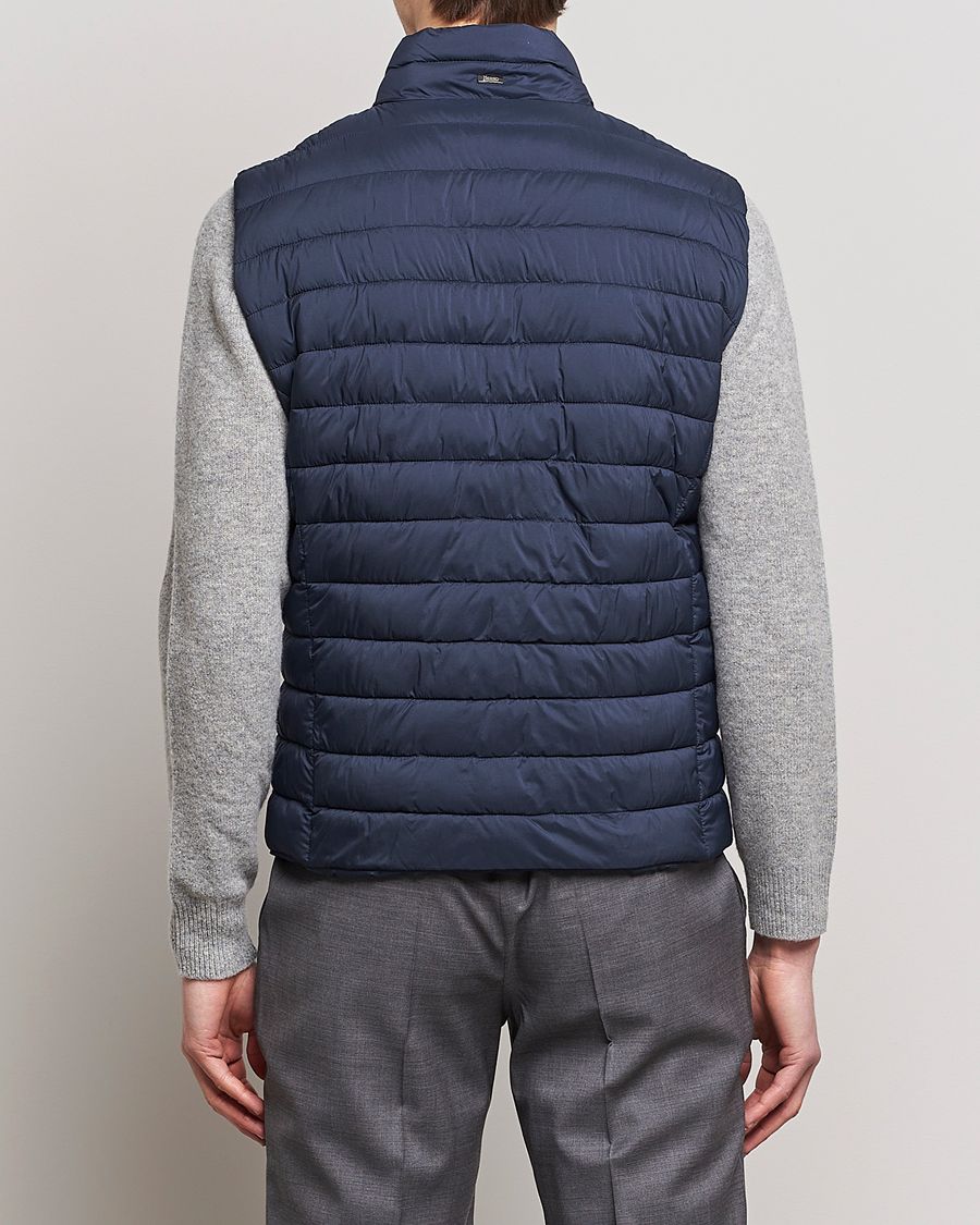 Heren | Gilets | Herno | Nuage Matt Nylon Vest Navy