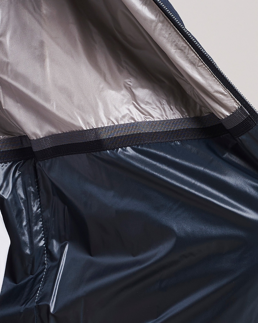 Heren | Gilets | Herno | Padded Linen Vest Navy