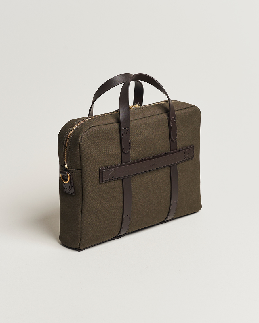 Homme | Sacs | Mismo | M/S Aspire Briefcase Army/Dark Brown