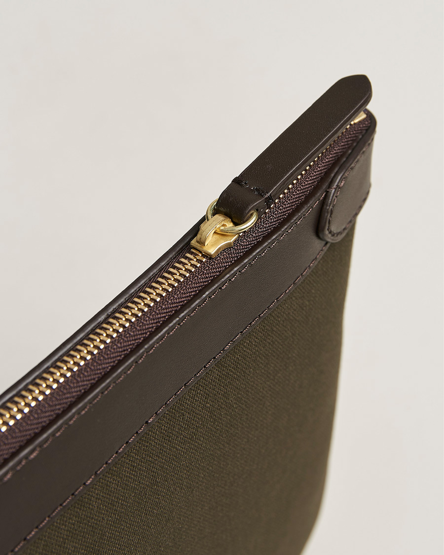 Homme | Sacs | Mismo | M/S Nylon Pouch Large Army/Dark Brown