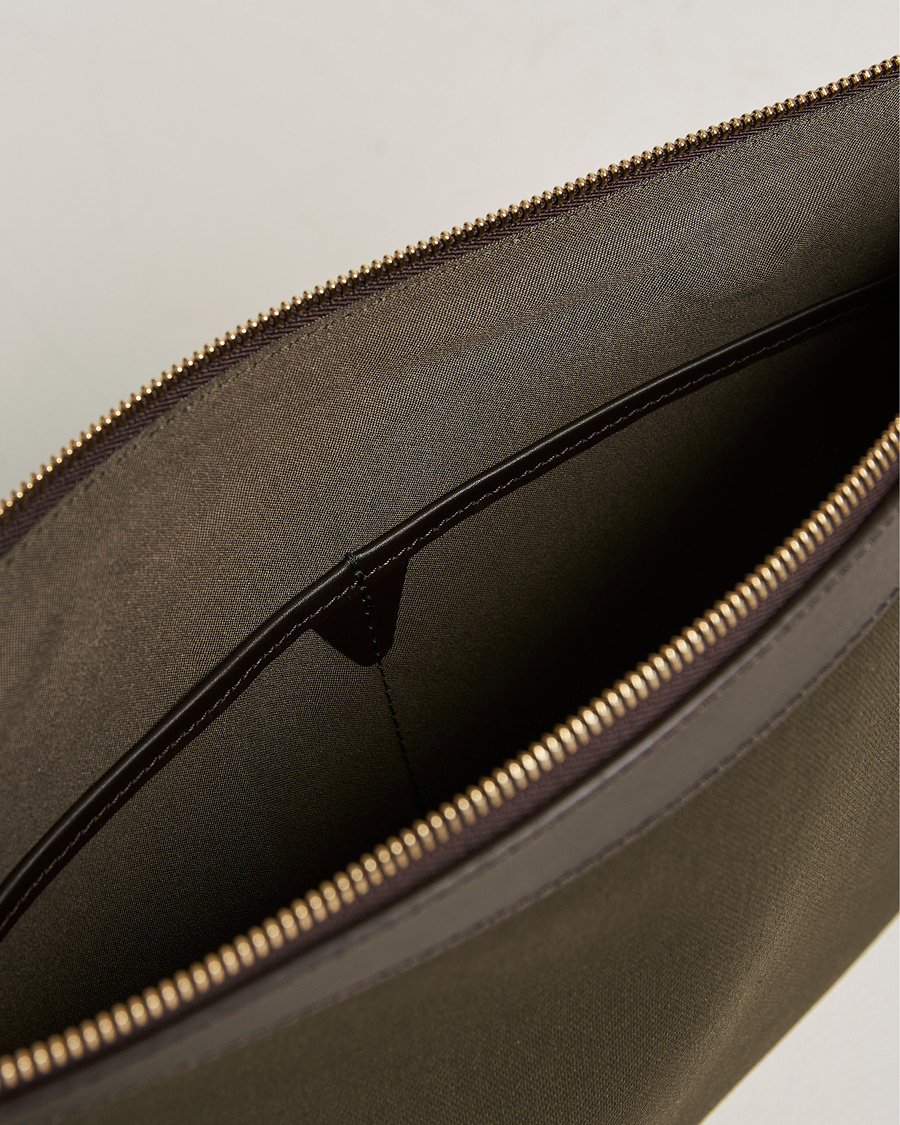 Homme | Sacs | Mismo | M/S Nylon Pouch Large Army/Dark Brown