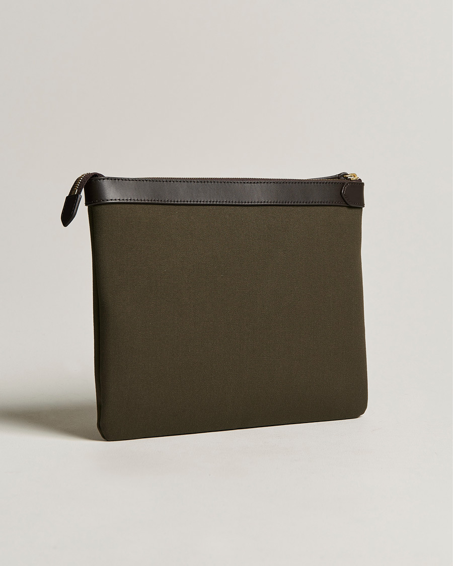 Homme | Sacs | Mismo | M/S Nylon Pouch Large Army/Dark Brown