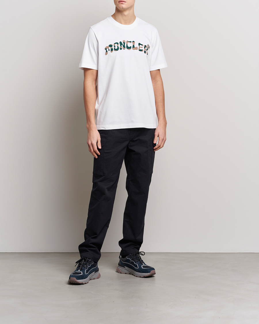 Homme | T-shirts | Moncler | Camouflage Lettering T-Shirt White