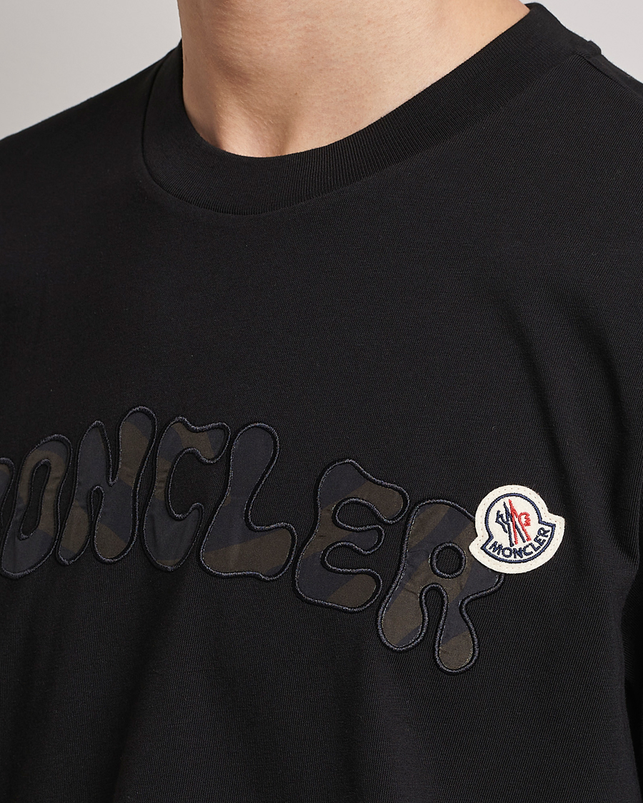 Homme | T-shirts | Moncler | Camouflage Lettering T-Shirt Black
