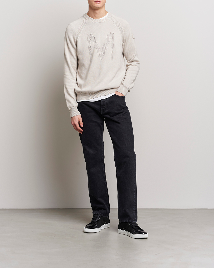 Homme | Pulls Et Tricots | Moncler | Embroidered Sweater Beige