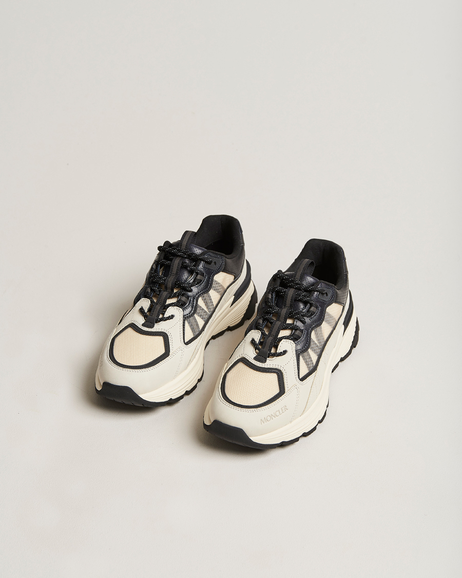 Homme | Moncler Lite Runner Sneakers Black/White | Moncler | Lite Runner Sneakers Black/White