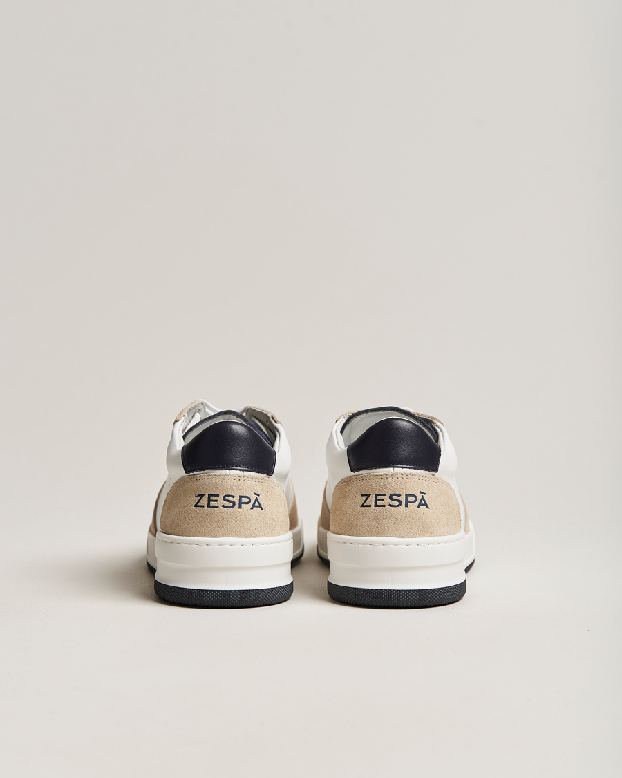 Homme | Zespà ZSP23 MAX Nappa/Suede Sneakers Frost/Navy | Zespà | ZSP23 MAX Nappa/Suede Sneakers Frost/Navy
