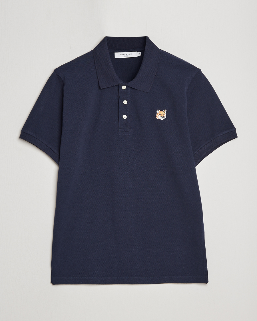 Homme | Polos | Maison Kitsuné | Fox Head Polo Navy