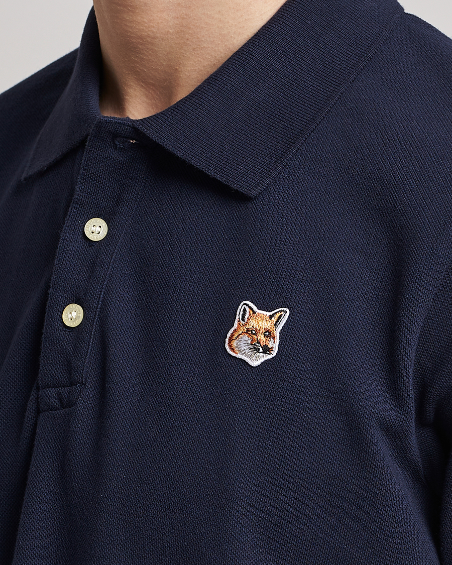 Homme | Polos | Maison Kitsuné | Fox Head Polo Navy
