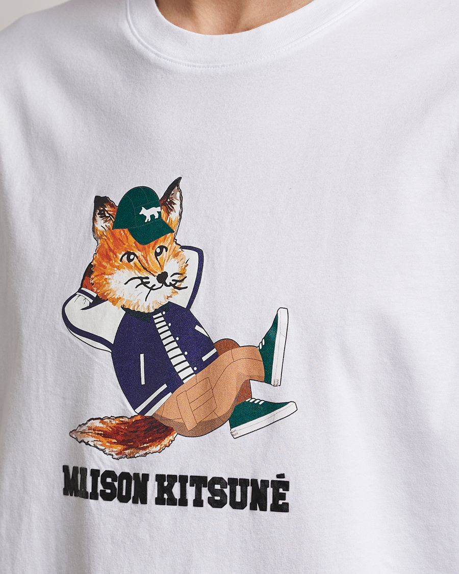 Homme | T-shirts | Maison Kitsuné | Dressed Fox Print Tee White