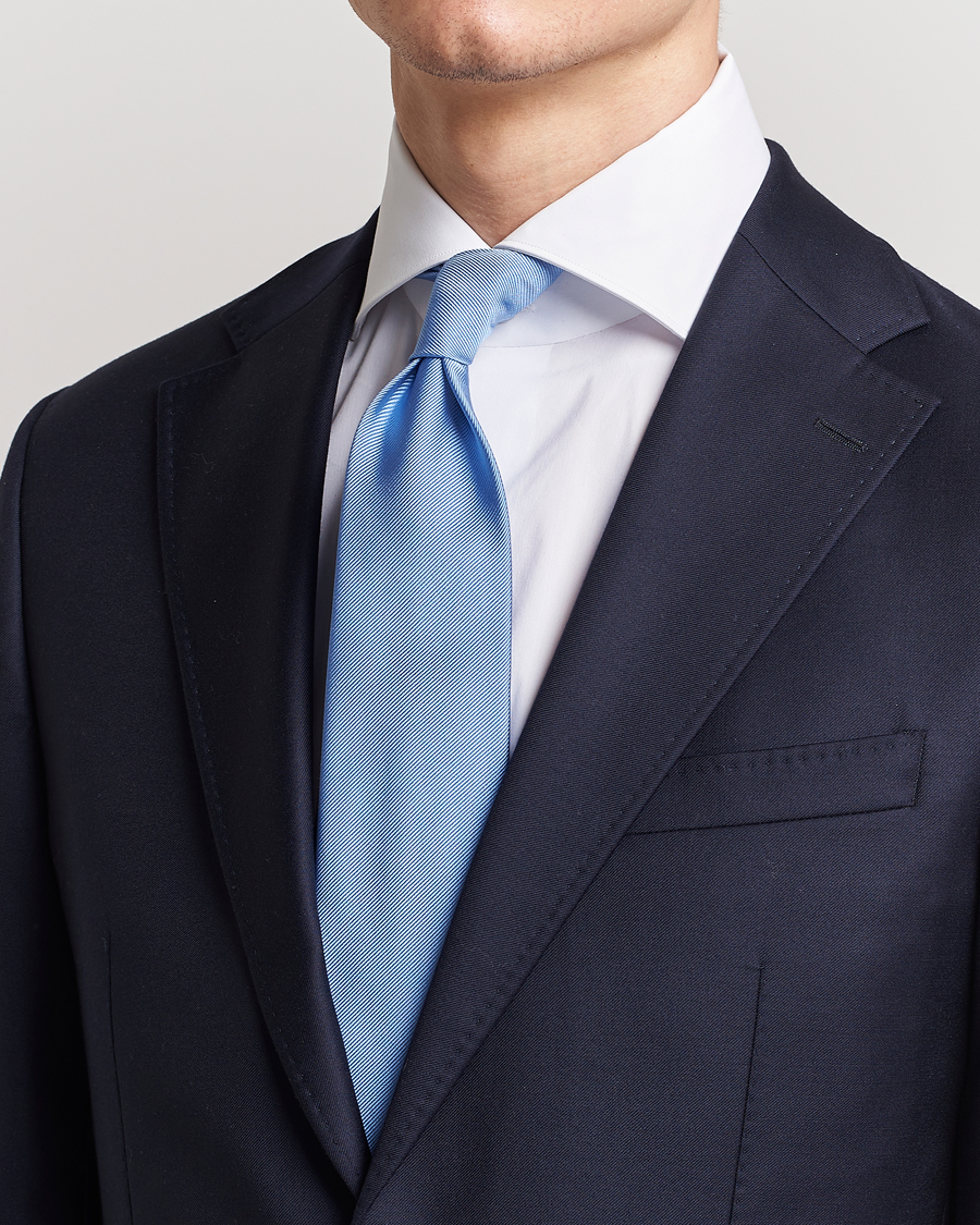 Homme | Amanda Christensen Plain Classic Tie 8 cm Sky Blue | Amanda Christensen | Plain Classic Tie 8 cm Sky Blue