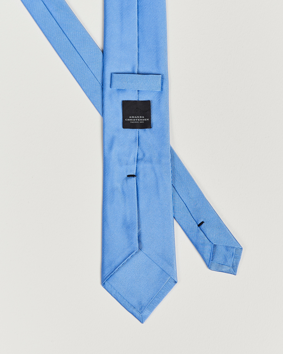 Homme | Amanda Christensen Plain Classic Tie 8 cm Sky Blue | Amanda Christensen | Plain Classic Tie 8 cm Sky Blue