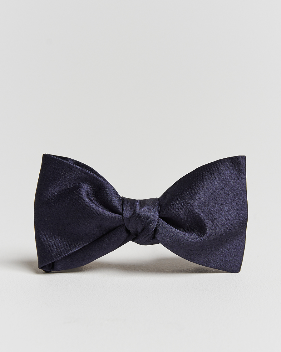 Heren | Vlinderdassen | Amanda Christensen | Self Tie Silk Ceremony Navy
