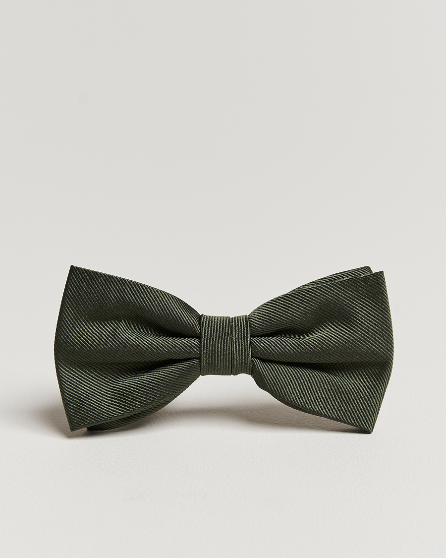 Homme | Nœuds Papillon | Amanda Christensen | Pre Tie Silk Olive