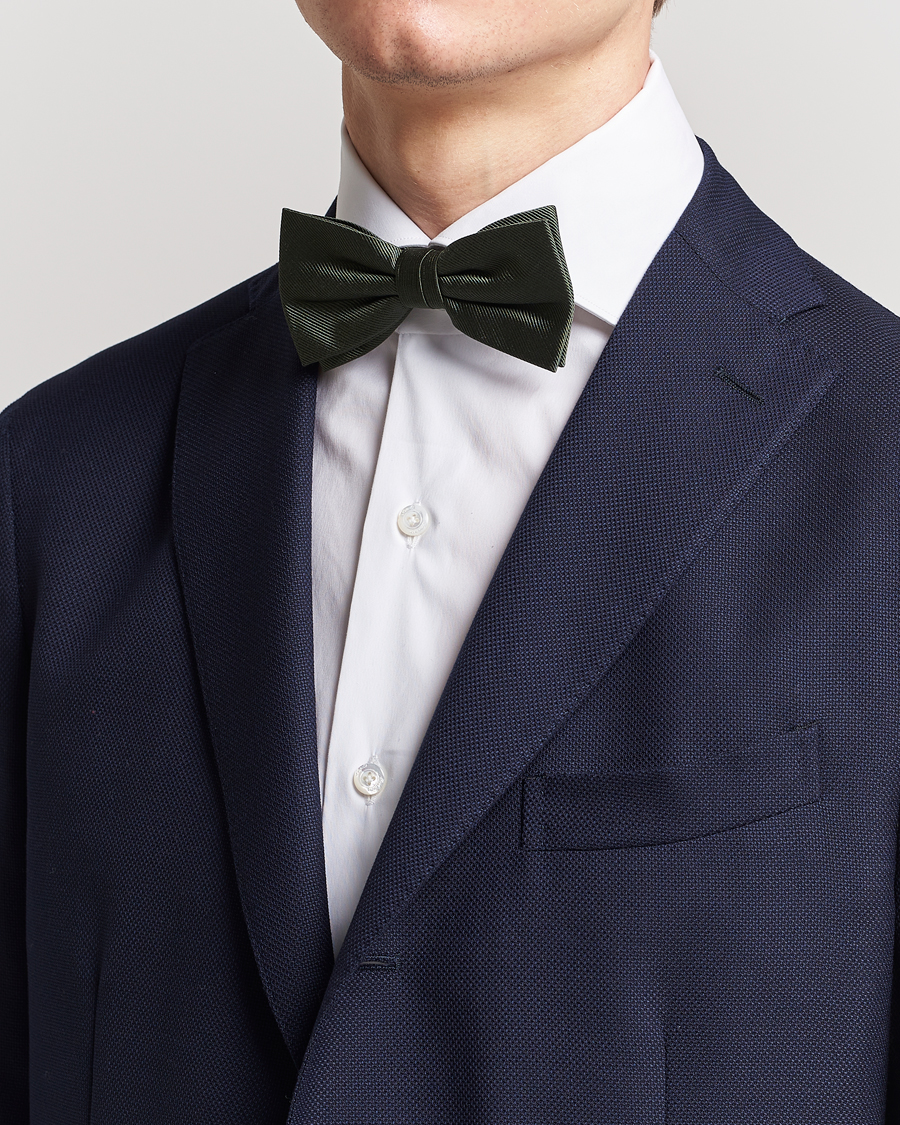 Homme | Nœuds Papillon | Amanda Christensen | Pre Tie Silk Olive