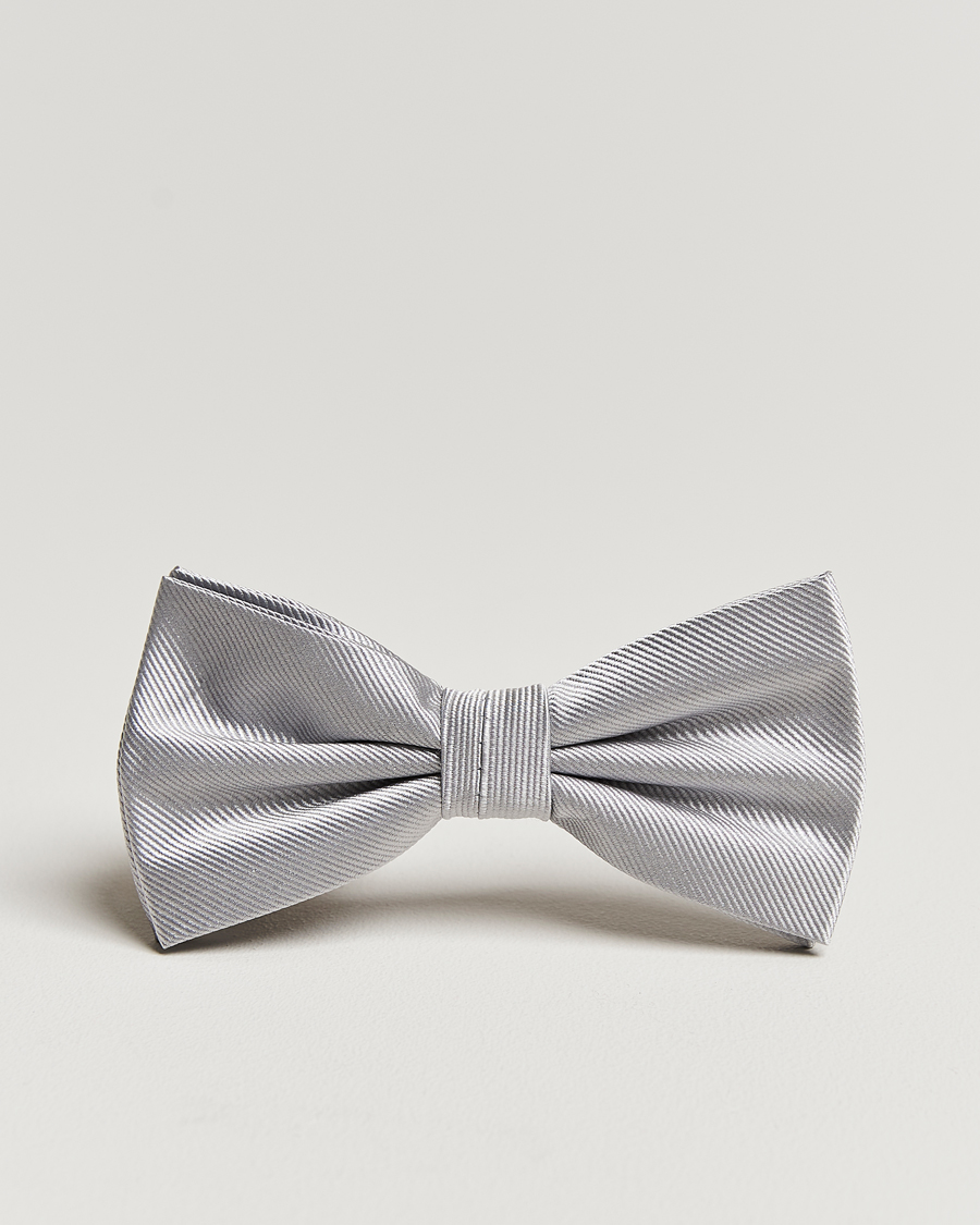 Homme | Amanda Christensen Pre Tie Silk Silver | Amanda Christensen | Pre Tie Silk Silver