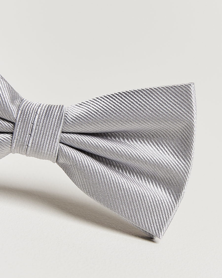Homme | Amanda Christensen Pre Tie Silk Silver | Amanda Christensen | Pre Tie Silk Silver