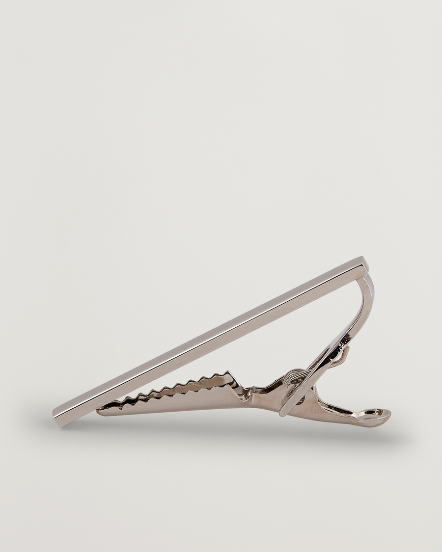Homme | Cravates | Amanda Christensen | Tie Clip 4 cm Silver