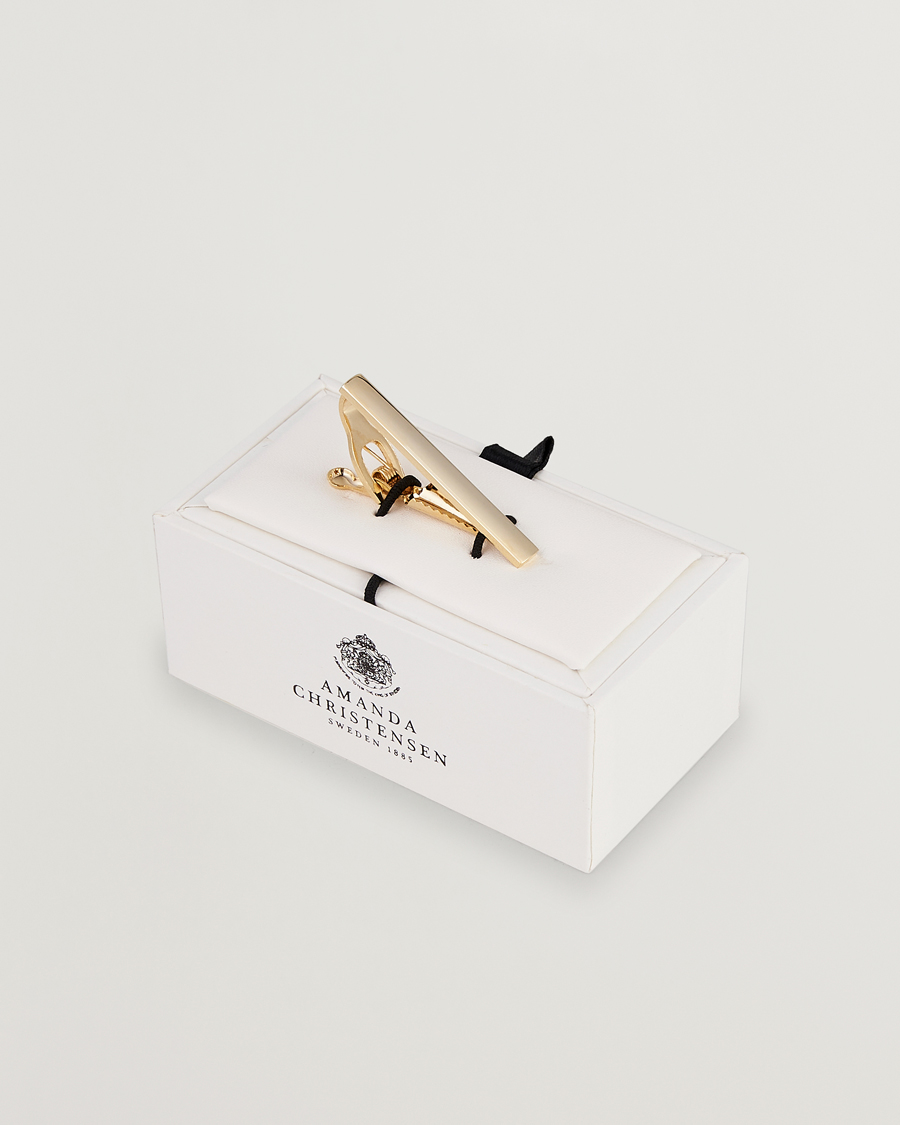 Homme | Amanda Christensen Tie Clip 4 cm Gold | Amanda Christensen | Tie Clip 4 cm Gold