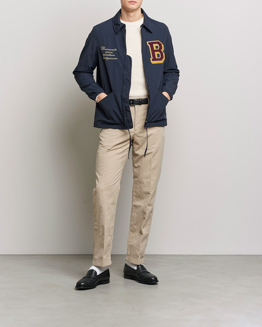 Homme | Manteaux Et Vestes | Baracuta | Nylon Coach Jacket Navy