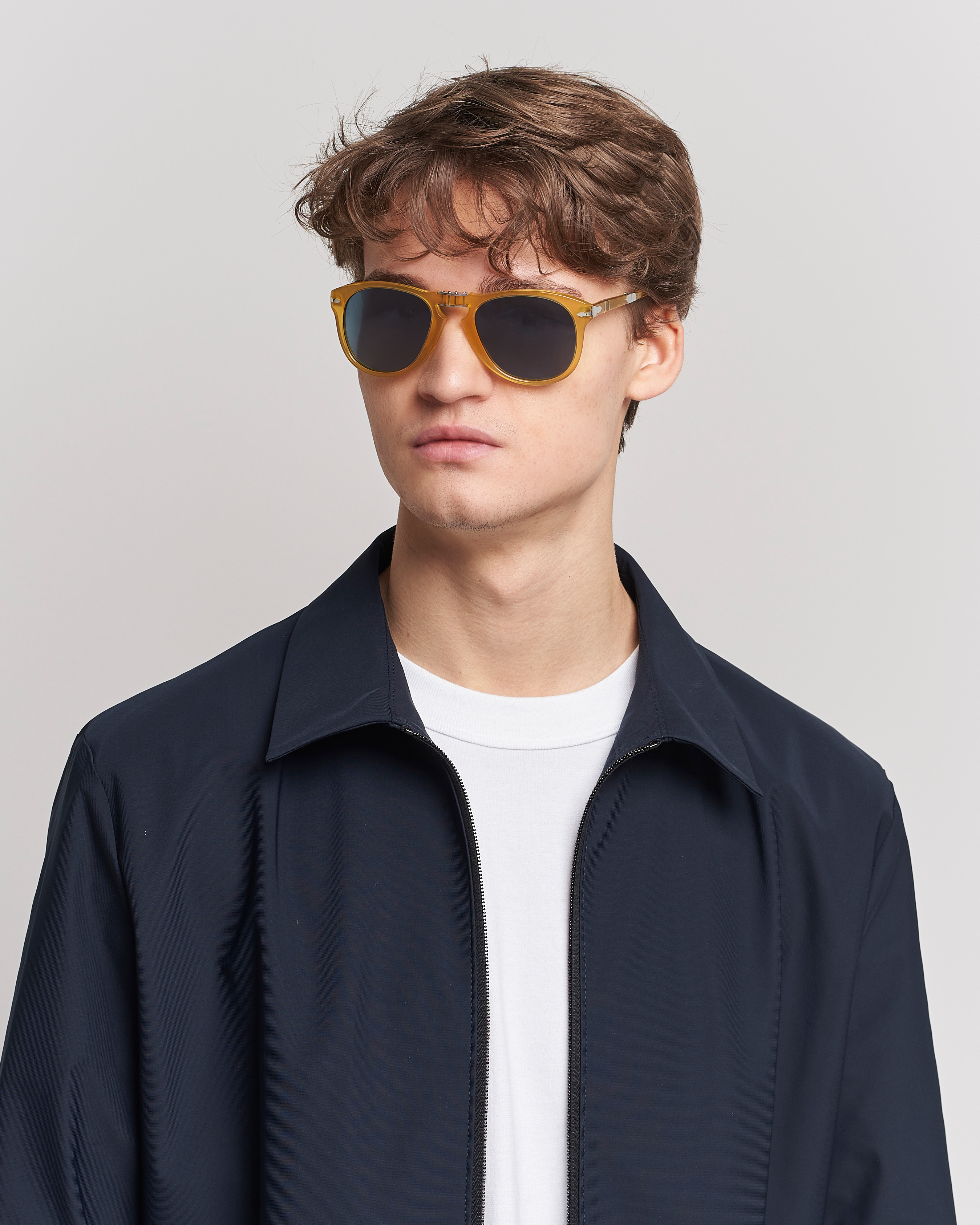 Homme | Persol 0PO0714 Steve McQueen Sunglasses Opal Yellow | Persol | 0PO0714 Steve McQueen Sunglasses Opal Yellow