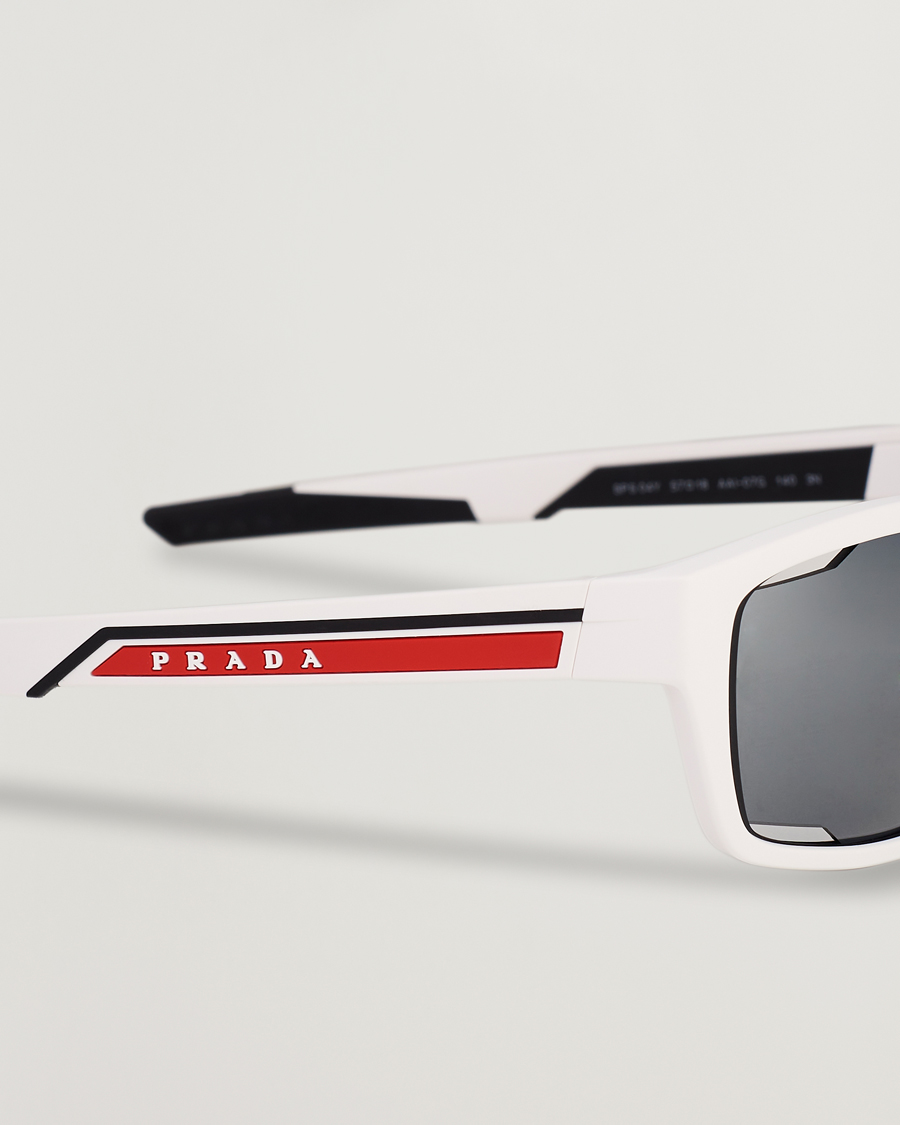 Homme | Prada Linea Rossa 0PS 04YS Sunglasses White | Prada Linea Rossa | 0PS 04YS Sunglasses White