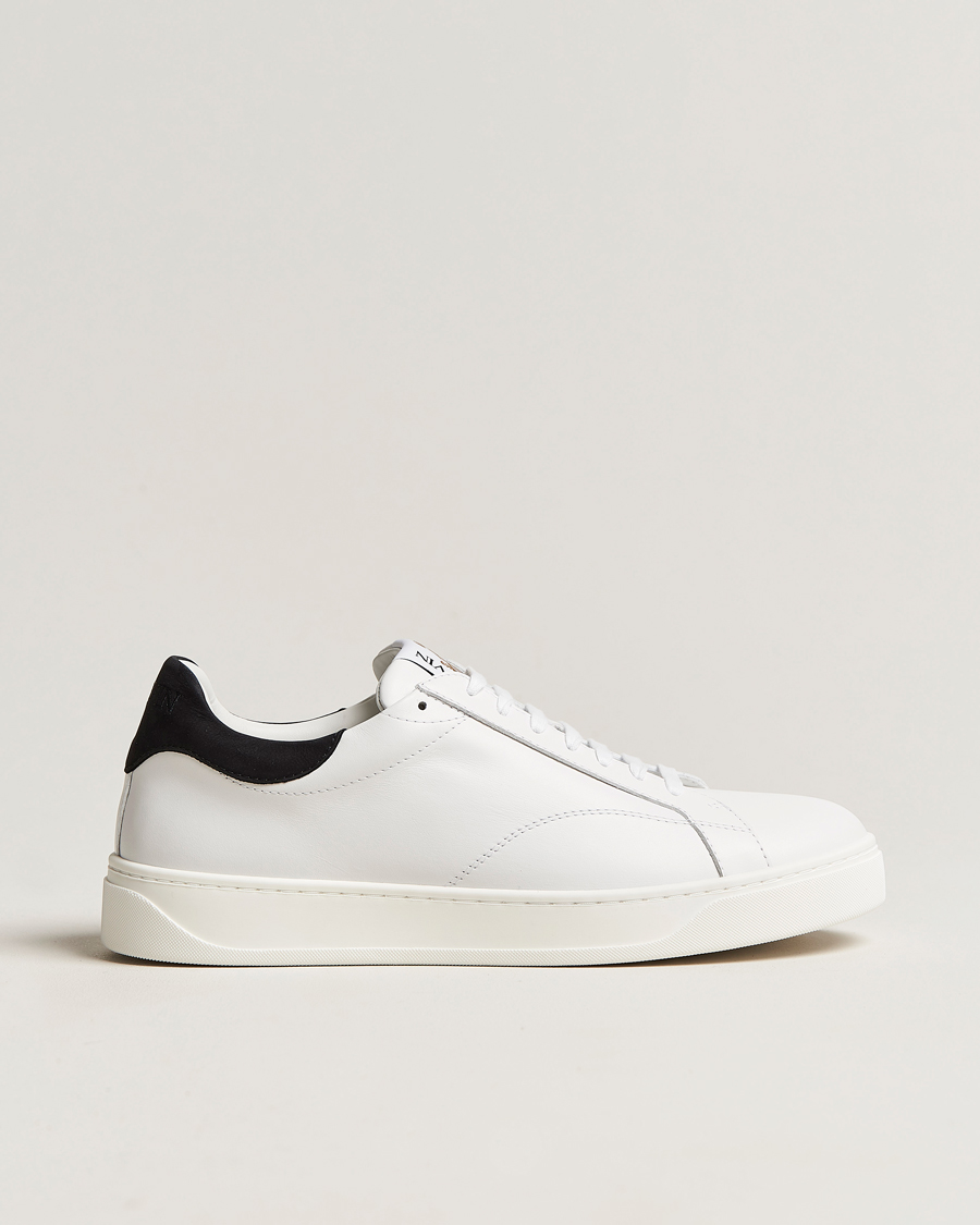 Homme | Lanvin DBB0 Plain Sneaker White/Black | Lanvin | DBB0 Plain Sneaker White/Black