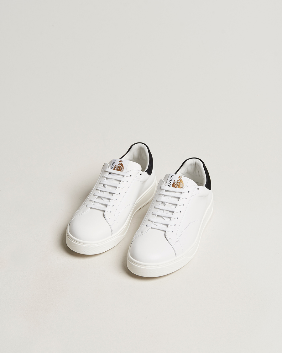 Homme | Lanvin DBB0 Plain Sneaker White/Black | Lanvin | DBB0 Plain Sneaker White/Black