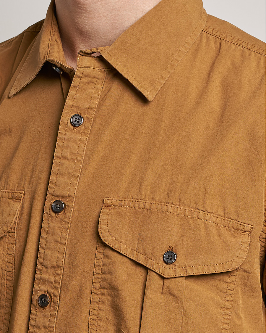 Homme | Chemises | Filson | Washed Feather Cloth Short Sleeve Shirt Gold Ochre
