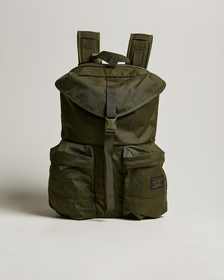 Homme | Filson Ripstop Nylon Backpack Surplus Green | Filson | Ripstop Nylon Backpack Surplus Green