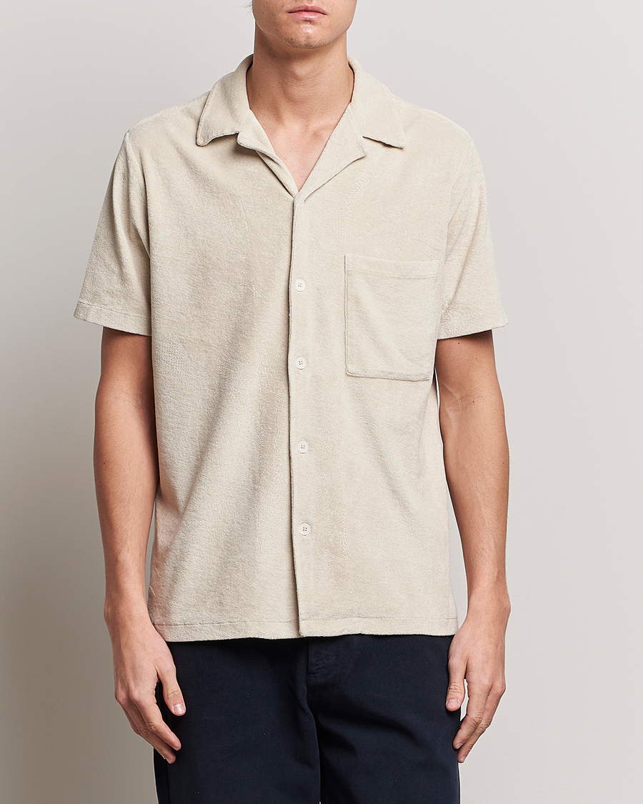 Homme | Chemises | A Day's March | Yamu Short Sleeve Terry Shirt Desert