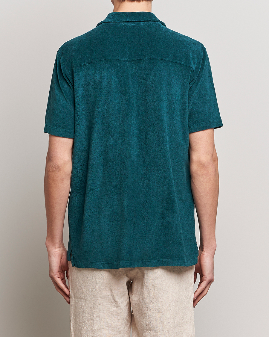 Homme | Chemises | A Day's March | Yamu Short Sleeve Terry Shirt Teal