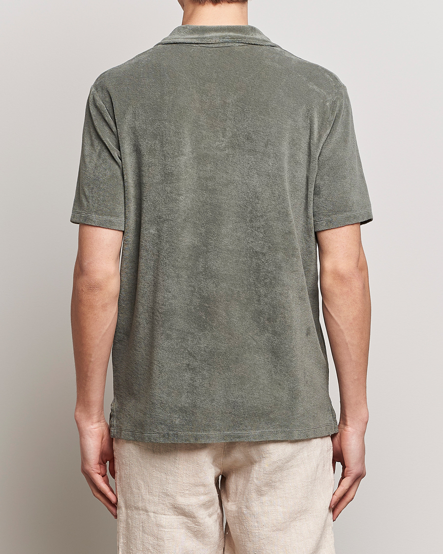 Homme | Polos | A Day's March | Terry Polo Dusty Green