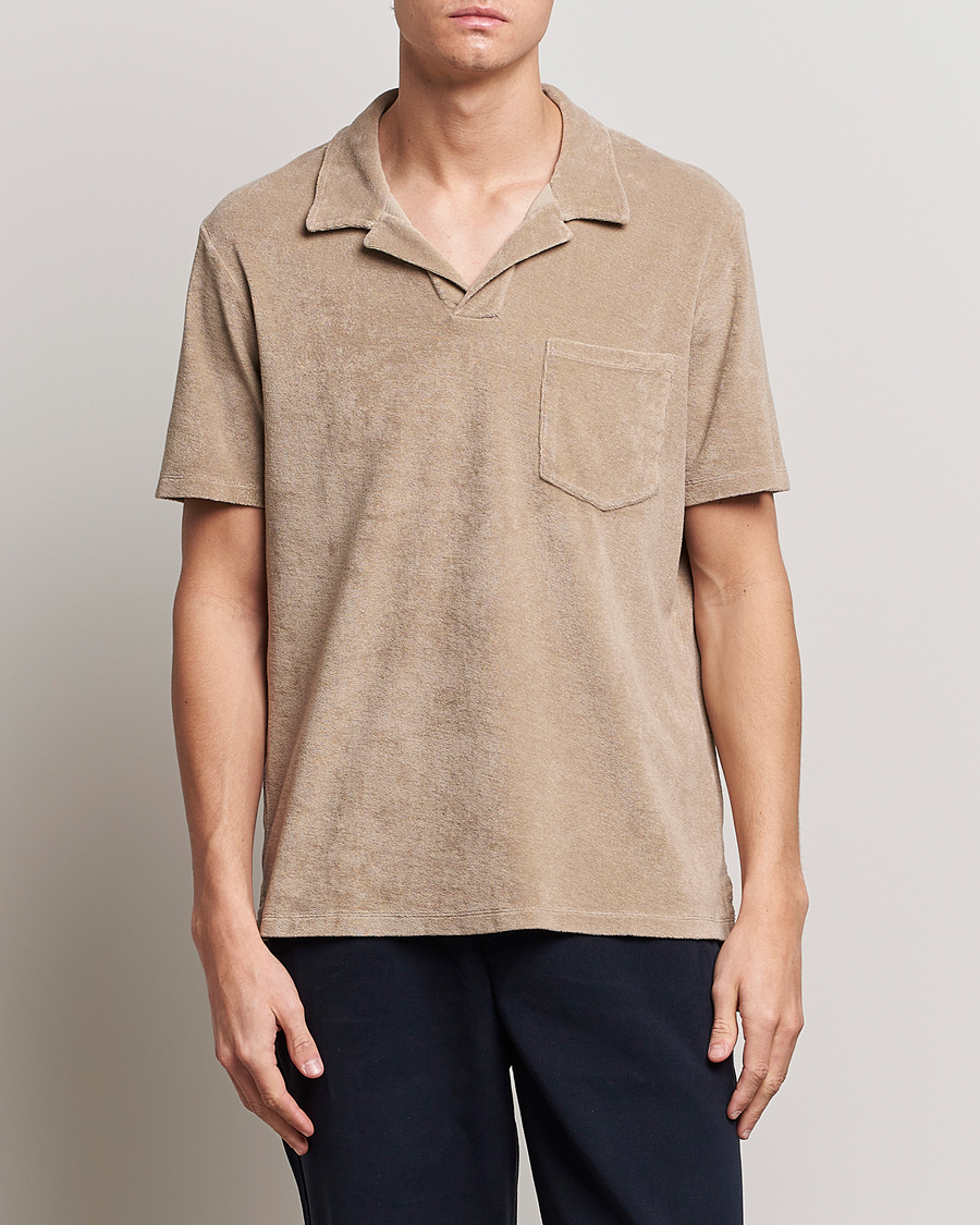 Homme | Polos | A Day's March | Terry Polo Khaki
