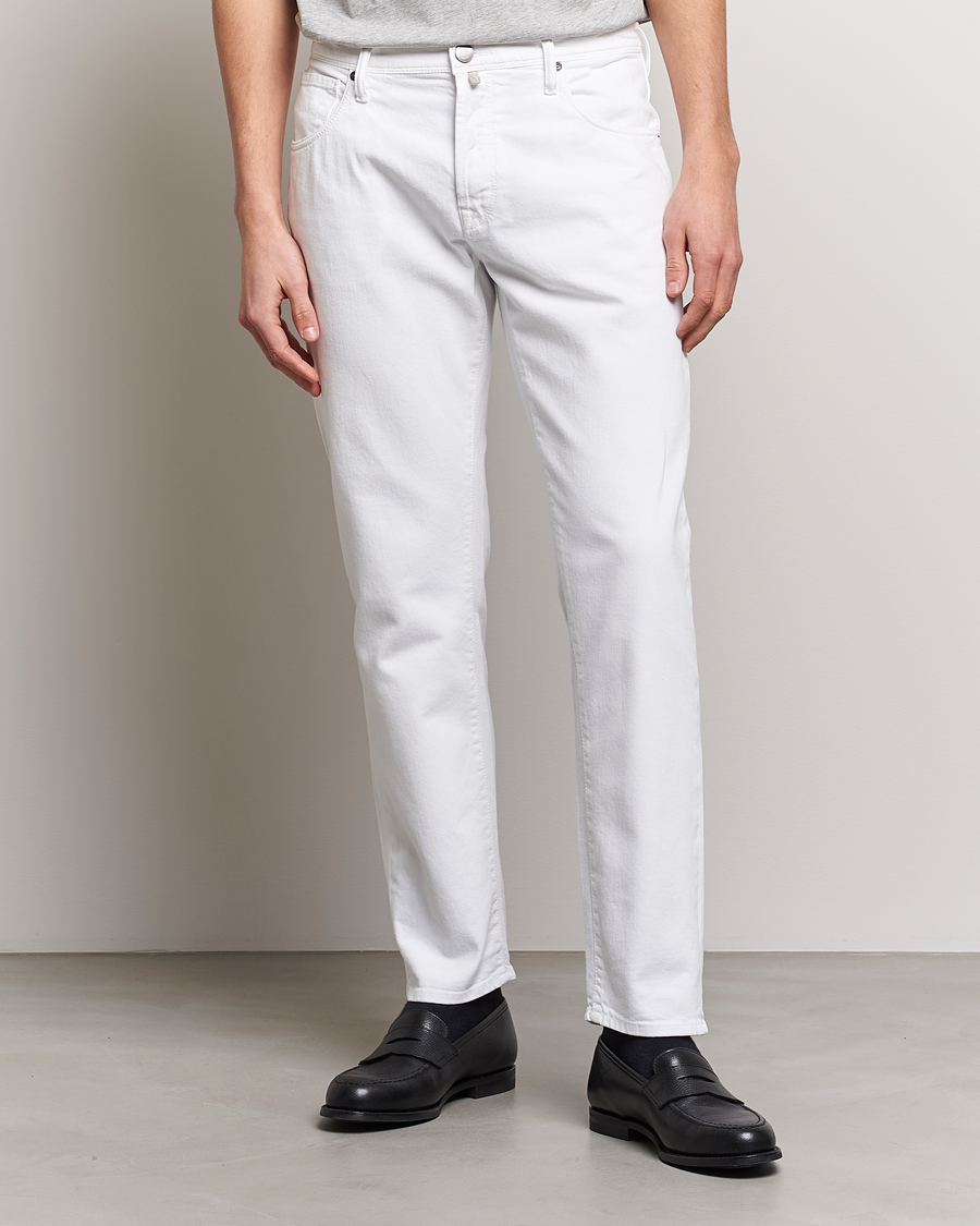 Heren | Broeken | Incotex | Cotton Stretch 5-Pocket Pants White