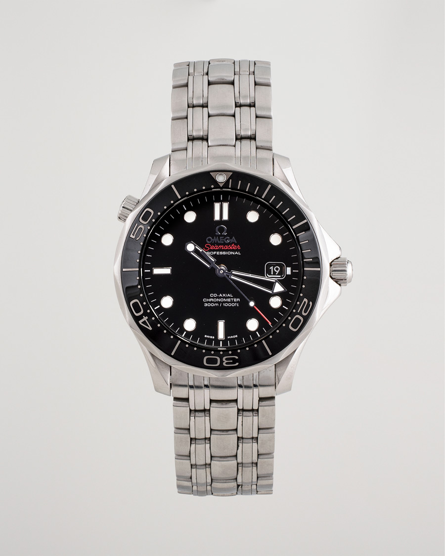 Heren | Omega Pre-Owned Seamaster Diver 300M 212.30.41.20.01.002 Steel Black | Omega Pre-Owned | Seamaster Diver 300M 212.30.41.20.01.002 Steel Black