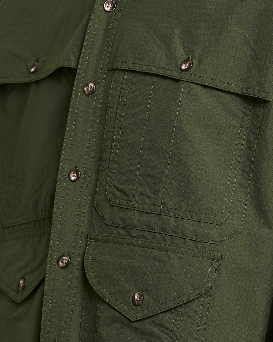 Homme | Chemises | BEAMS PLUS | Nylon Ripstop Adventure Shirt Olive