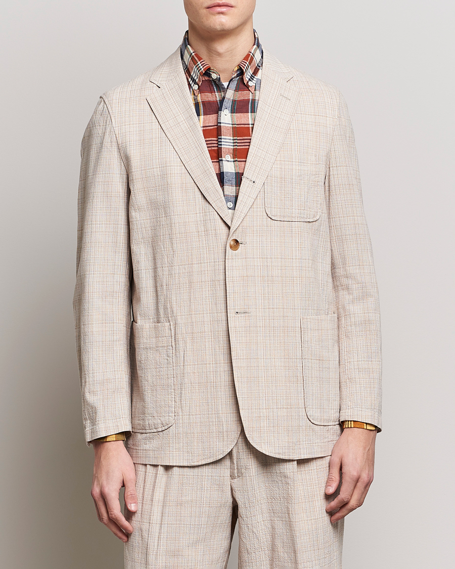 Homme | Blazers | BEAMS PLUS | Cotton/Linen Comfort Jacket Natural