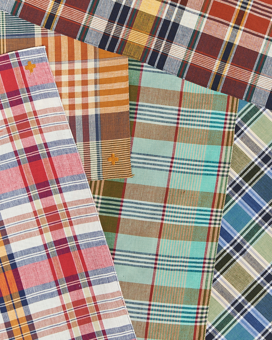 Homme | BEAMS PLUS Handkerchief 5-Pack Multicolor Madras | BEAMS PLUS | Handkerchief 5-Pack Multicolor Madras