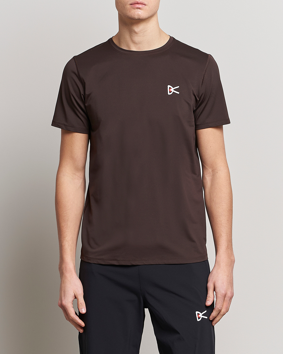 Homme | T-shirts | District Vision | Deva-Tech Short Sleeve T-Shirt Cacao
