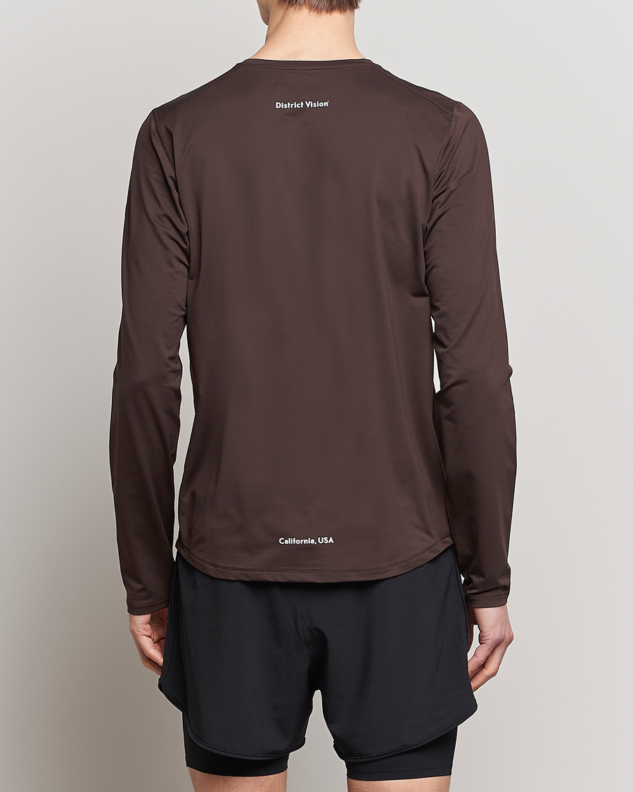Homme | T-shirts | District Vision | Deva-Tech Long Sleeve T-Shirt Cacao