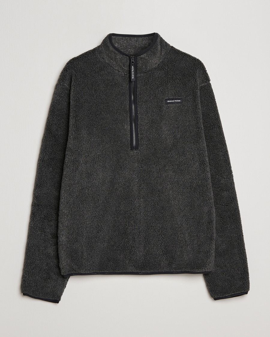Homme | Pulls Et Tricots | District Vision | Doug Half Zip Fleece Charcoal