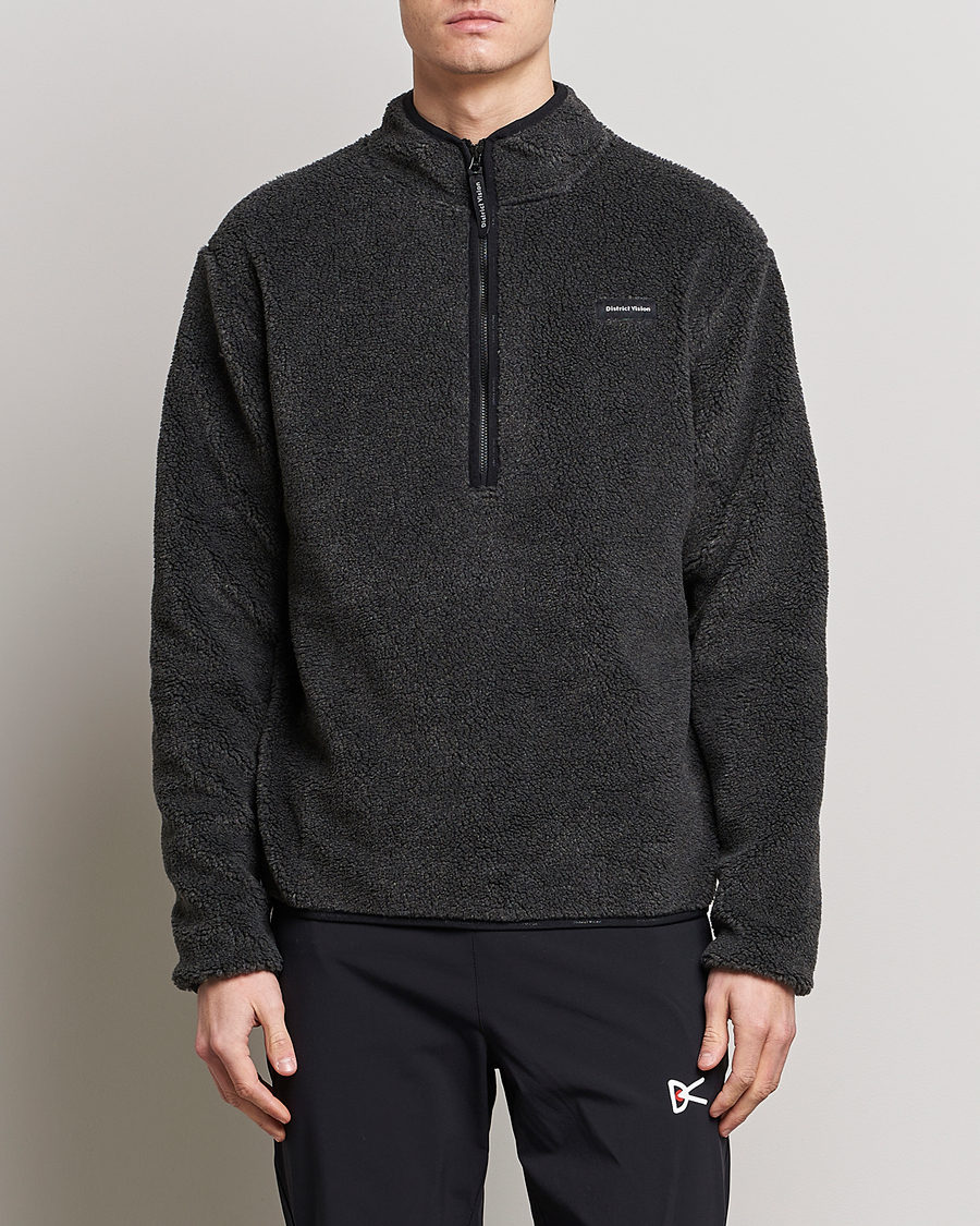 Homme | Pulls Et Tricots | District Vision | Doug Half Zip Fleece Charcoal
