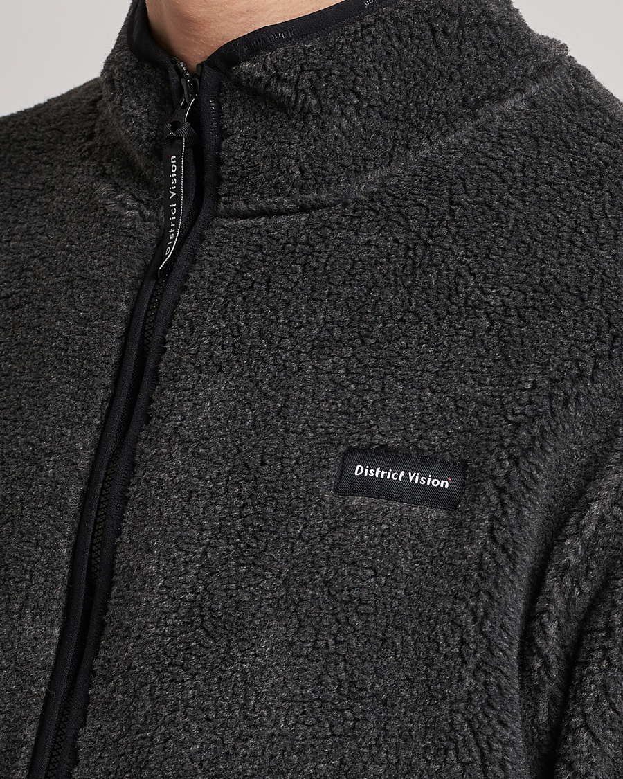 Homme | Pulls Et Tricots | District Vision | Doug Half Zip Fleece Charcoal