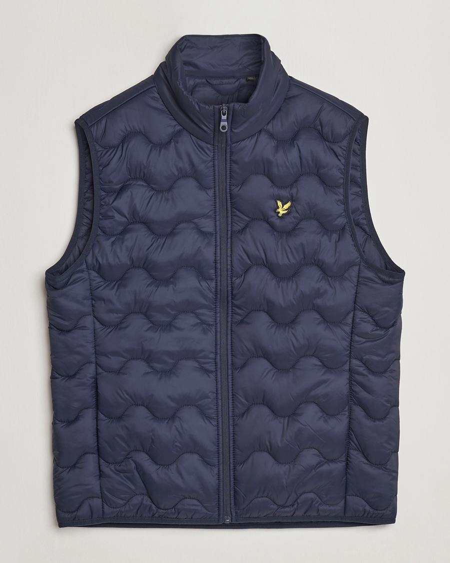 Heren | Gilets | Lyle & Scott | Crest Quilted Gilet Vest Dark Navy