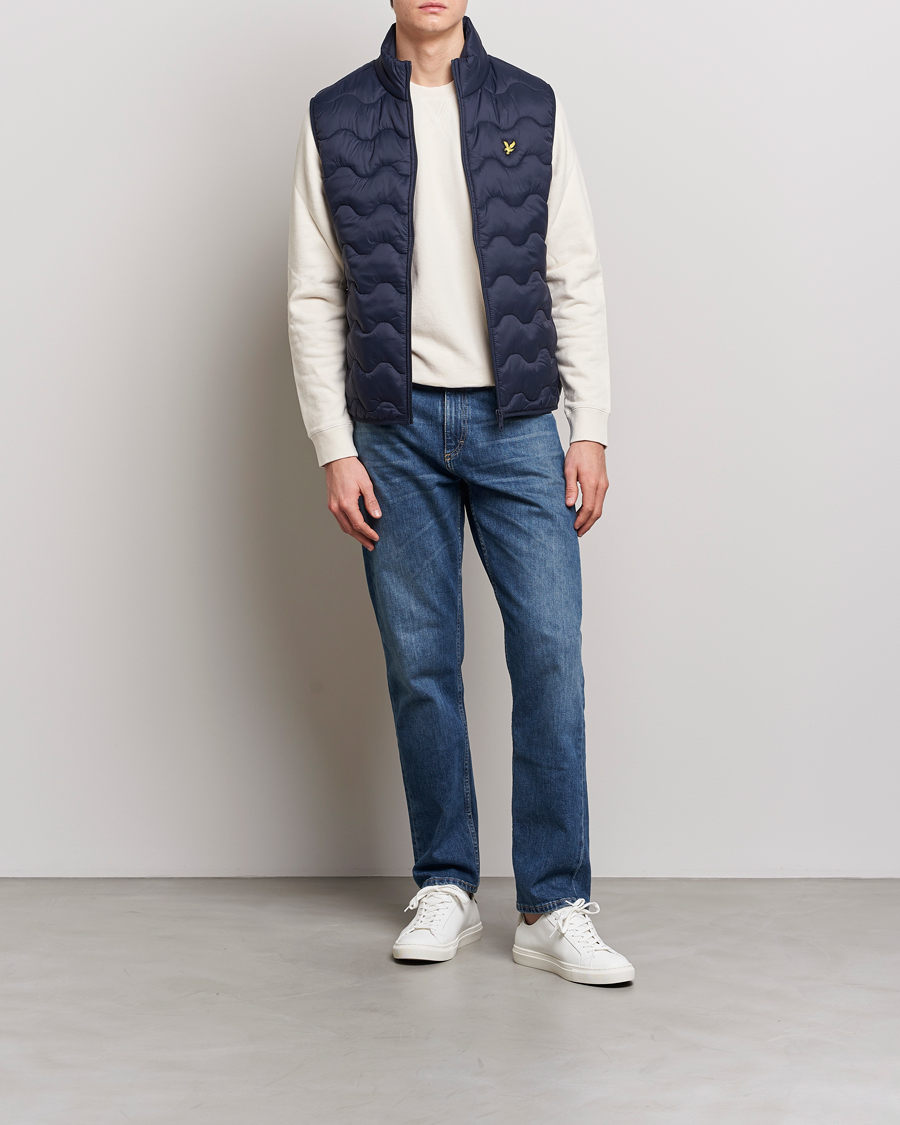 Heren | Gilets | Lyle & Scott | Crest Quilted Gilet Vest Dark Navy