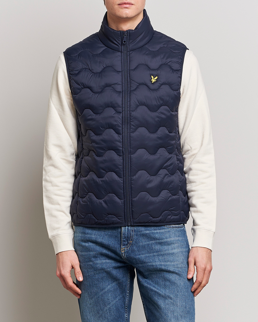 Heren | Gilets | Lyle & Scott | Crest Quilted Gilet Vest Dark Navy