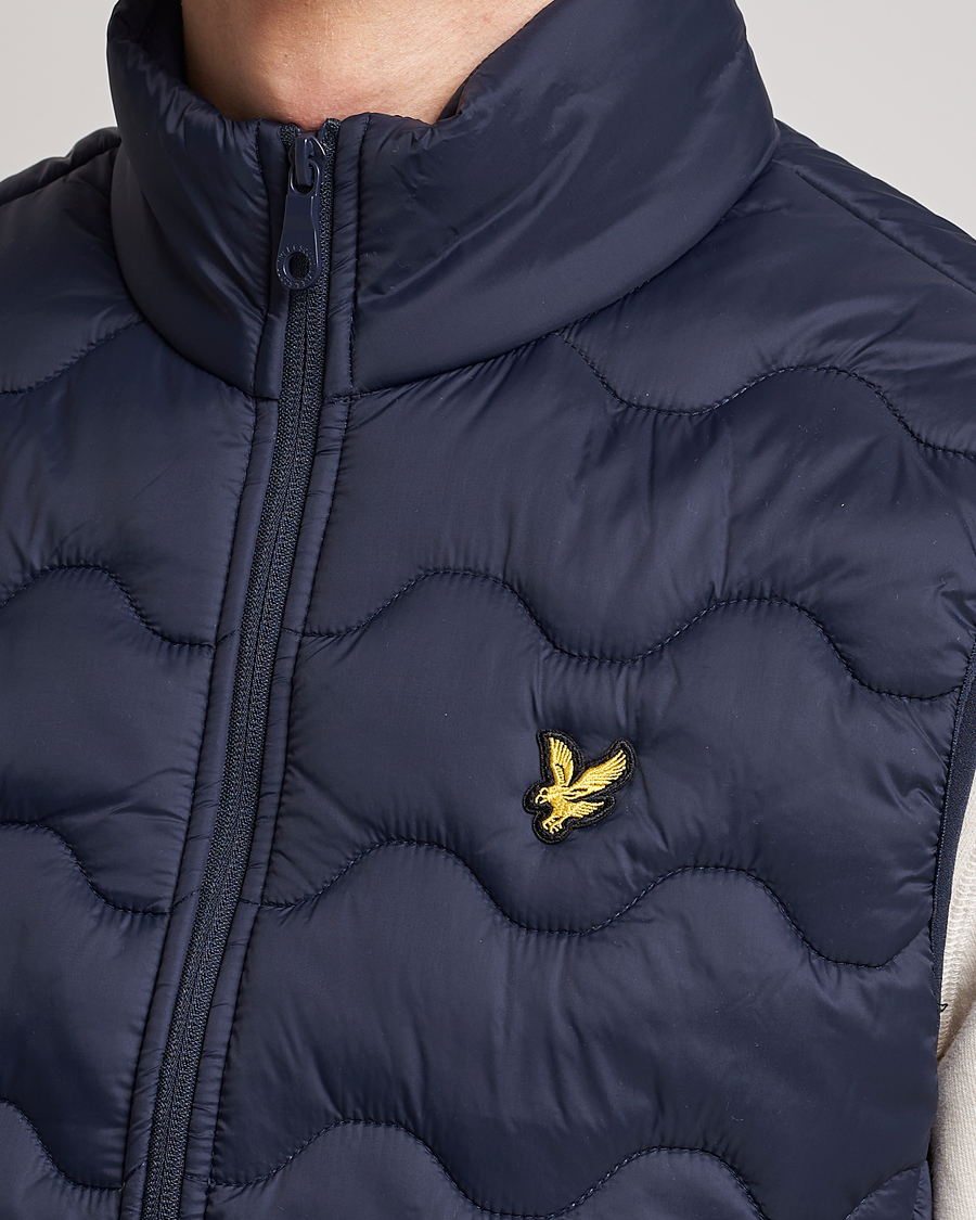 Heren | Gilets | Lyle & Scott | Crest Quilted Gilet Vest Dark Navy