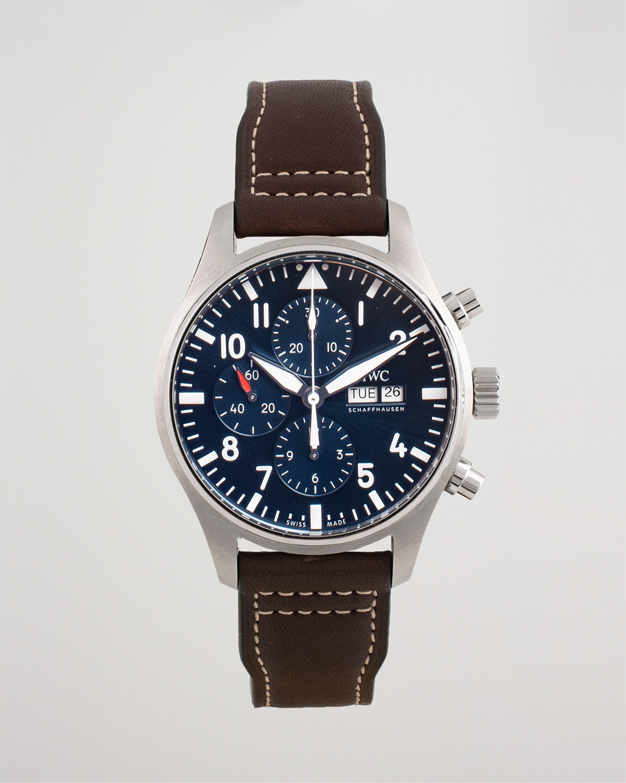 Homme | Pre-Owned & Vintage Watches | IWC Pre-Owned | Le Petit Prince Chronograph IW377714 Steel Blue